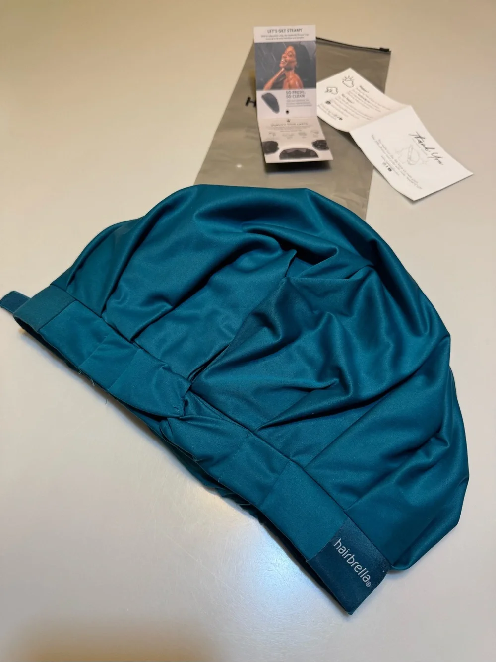 Hairbrella Satin-Lined Waterproof, Adjustable Shower Cap XL / Jewel